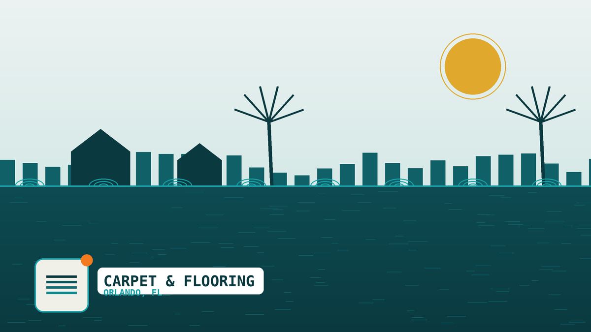 Water-damaged flooring being dried in an Orlando home